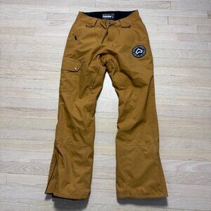 Westbeach Womens Mustard Cargo Snowboard Pants Sz S